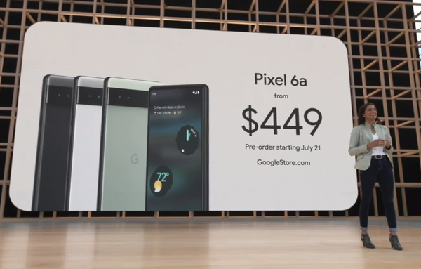 谷歌Pixel 6a正式发布 售价约3000元 不来一台吗？