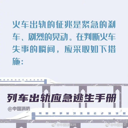 这份列车出轨应急避险手册 希望你知道但永远用不到