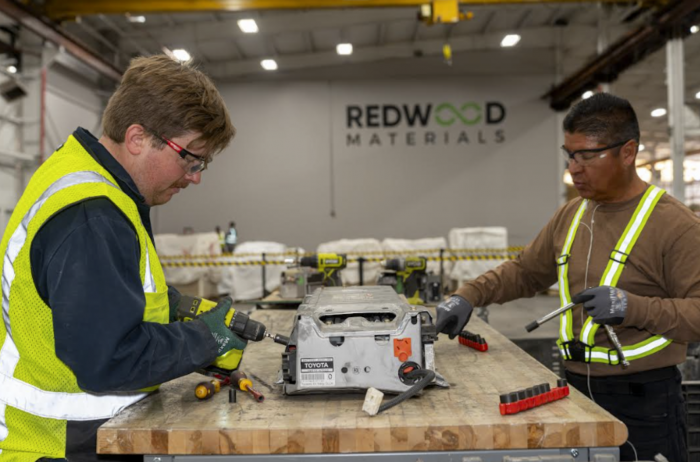 初创公司Redwood Materials与丰田合作在美国回收电池