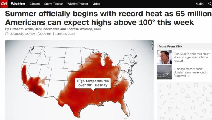 高温创纪录，上亿美国人遭“烤”验！地图一片火红(图)