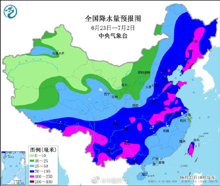 未来十天主雨带北抬