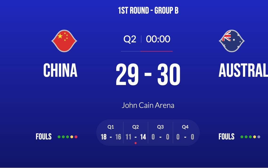 2019fiba世界杯预选赛(FIBA世预赛半场速递：澳大利亚三分10中1 周琦篮下连帽梅克 半场中国男篮暂时落后1分)