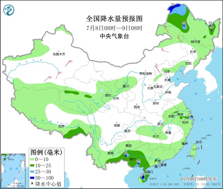 新疆四川盆地等地将有持续性高温 江淮等地将有较强降水