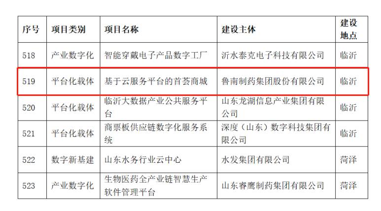 “首荟商城项目”入选2022年山东省数字经济重点项目