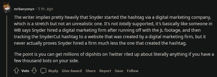 滚石：粉丝声求《正义联盟：导剪版》实为扎克自导自演？