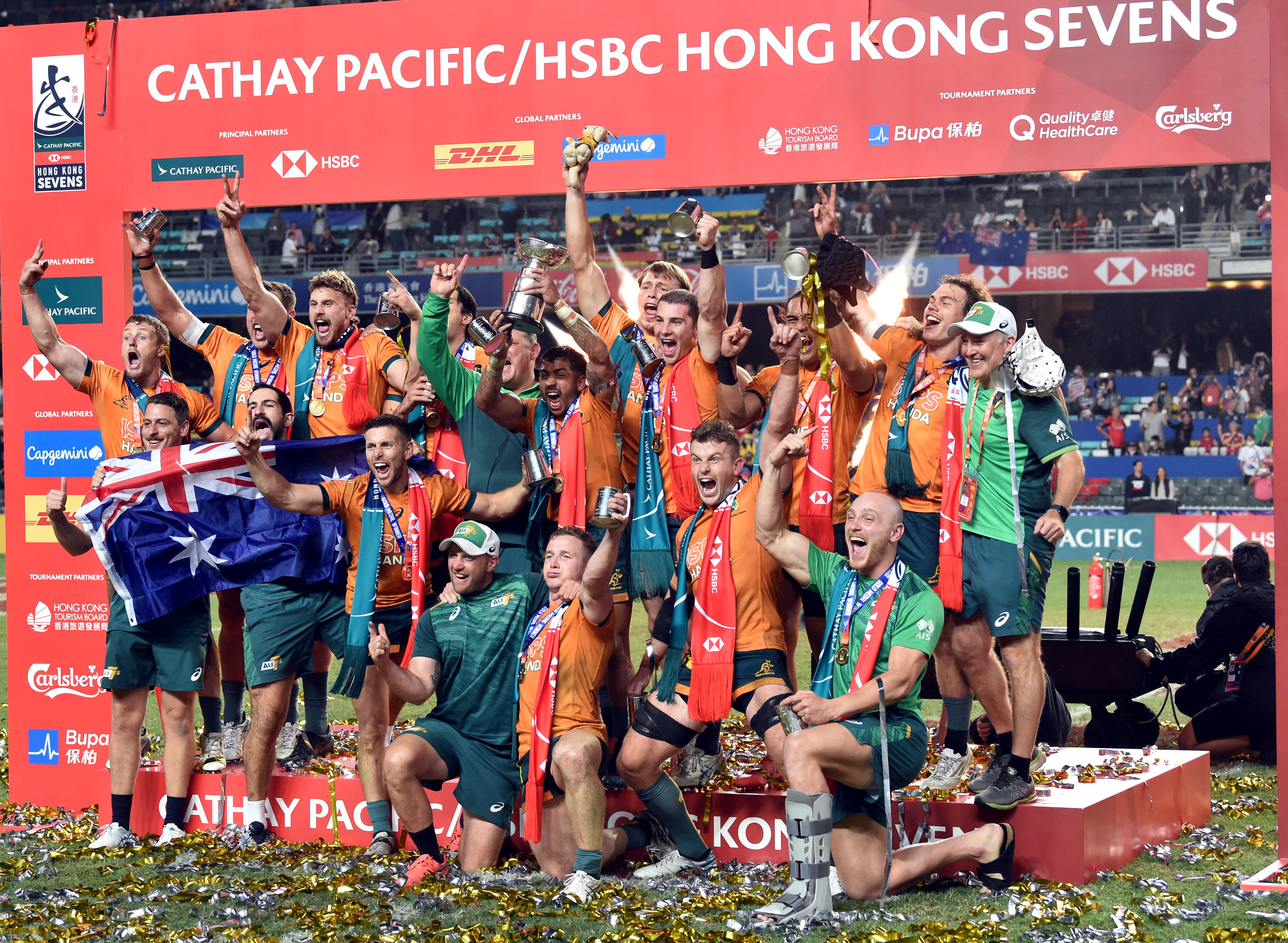 香港国际七人橄榄球赛澳大利亚逆转夺冠