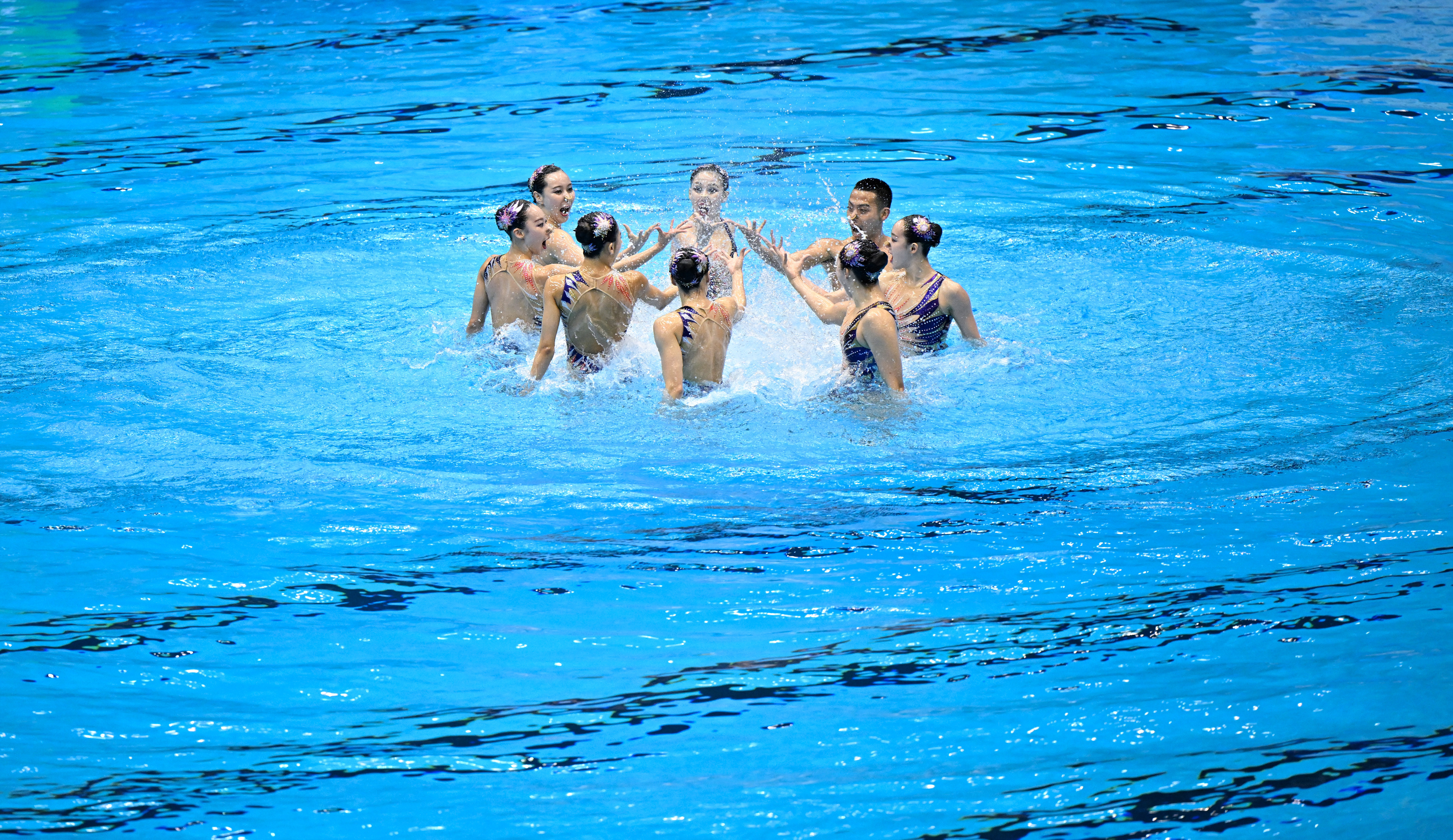 （游泳世锦赛）花样游泳——集体技巧自选：中国夺冠(2)