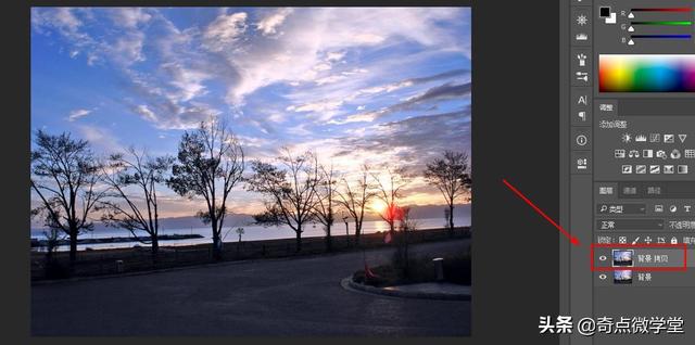 如何利用PS给风景图片调色，ps怎样给风景照片调色（风景天空暖色调是这样调出来）