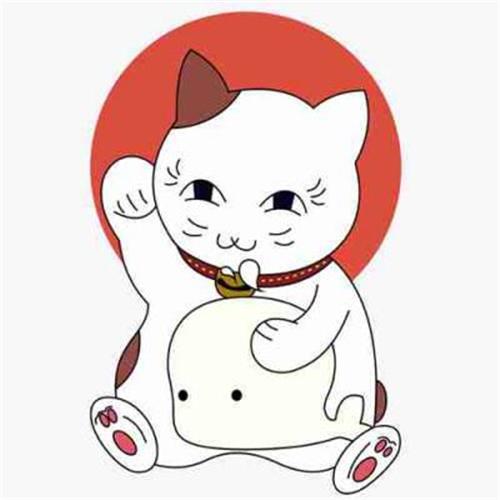 叮当猫来喽哦，微信头像，叮当猫来喽哦（图吉利招财猫头像）