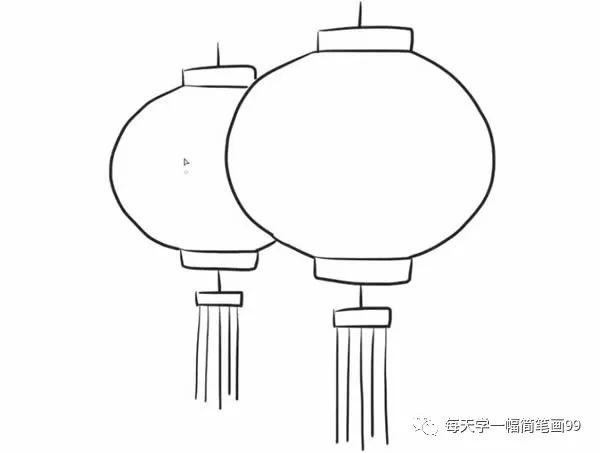 灯笼简笔画怎么画啊（灯笼简笔画步骤详细教程）