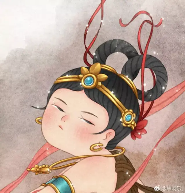 又胖又萌又可爱的图片，胖胖可爱的呆萌情侣头像微信（把千寻、周迅画成圆脸美人）