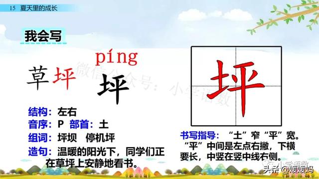 谚语的拼音是什么，谚语的拼音怎么读（部编版六年级上册第15课《夏天里的成长》课件及同步练习）