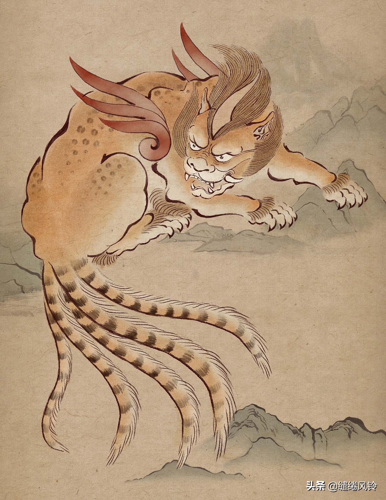 中国12大神兽犬类(《山海经》75种神兽图片大全集,造型各异,上古神话