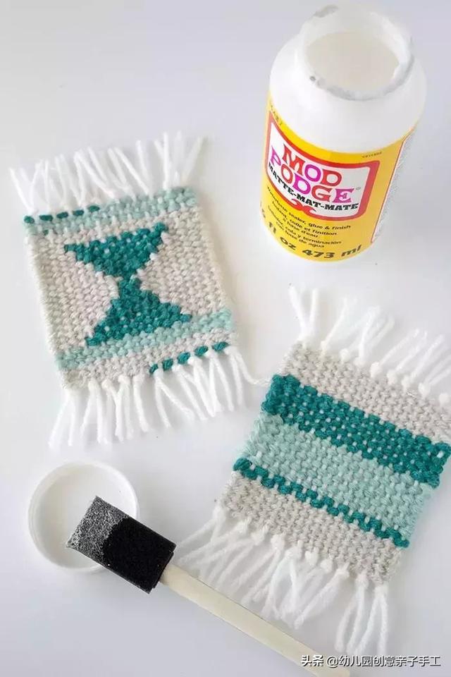 创意书签制作方法，阅读书签制作（毛线创意手工-杯垫、书签和挂饰）