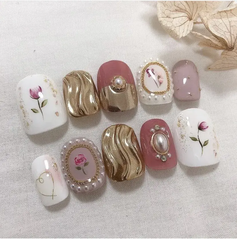 夏天指甲颜色大全图片流行，夏天显白指甲（够仙够清爽最重要是显手白）