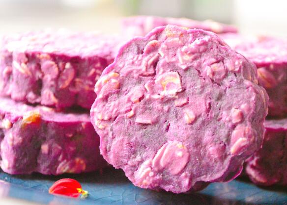 图片[6]-【燕麦紫薯饼】做法步骤图 用它当早晚餐 瘦出s型-起舞食谱网