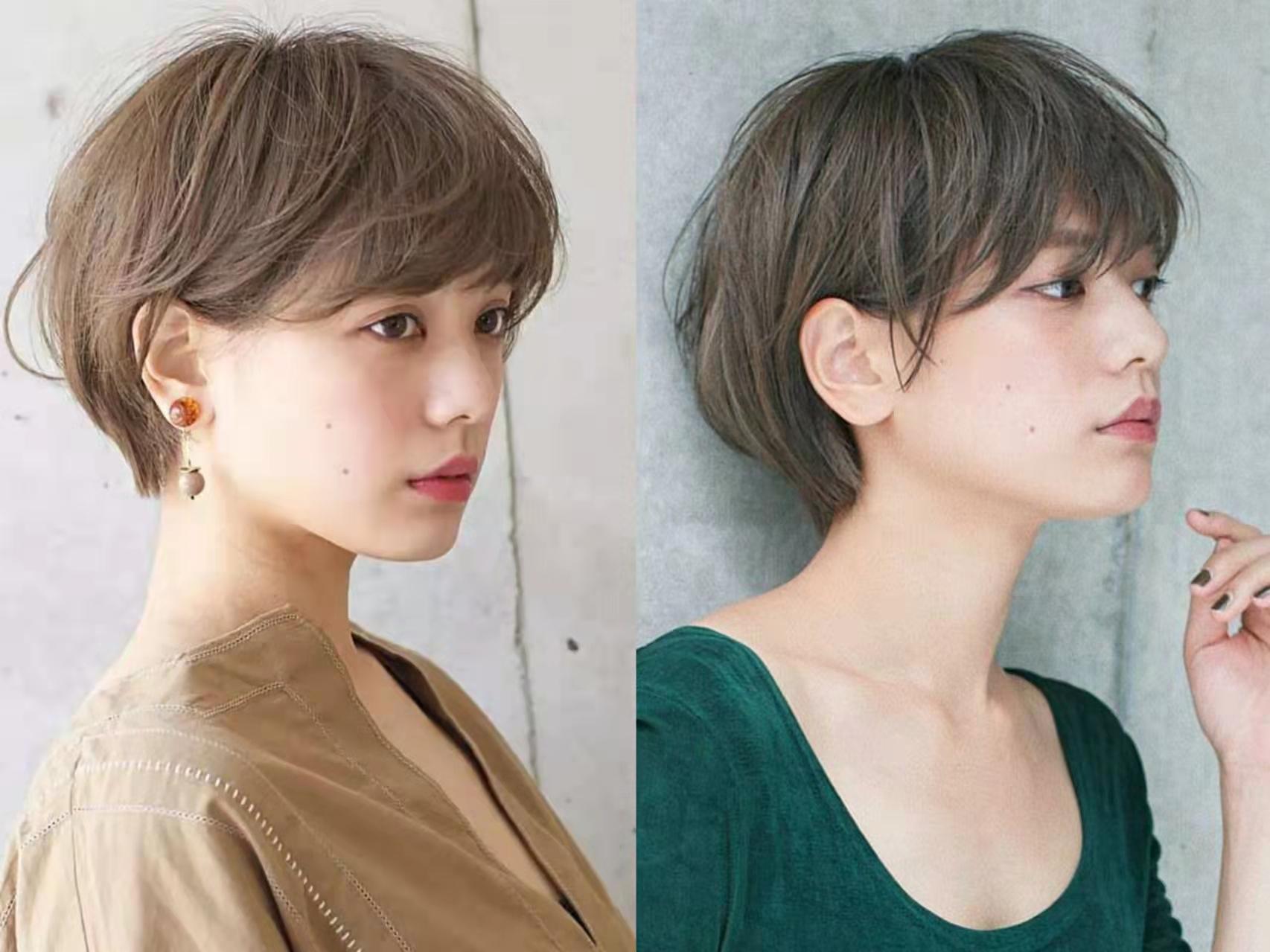 短发发型图片女减龄2022（三款让人心动的短发，小脸减龄又高级）