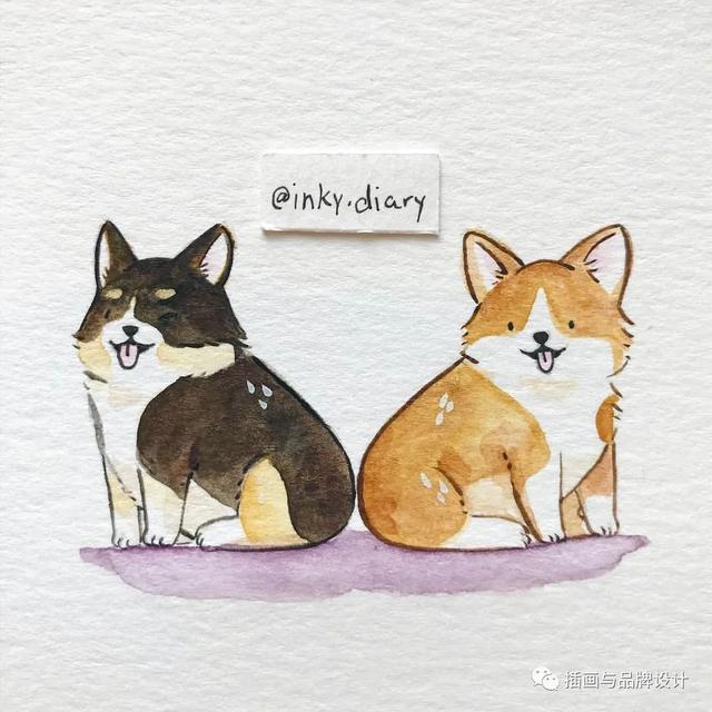 小动物主题可爱图片，小动物图像可爱（插画丨敲可爱的水彩风小动物）