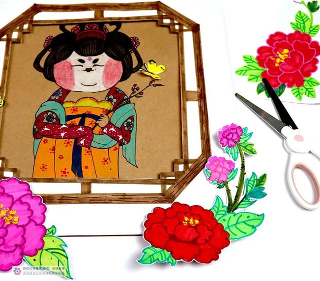 古装照片大全仙女，简笔画的古装仙女哇，抱图111，微信头像（丰腴之美——卡通画唐代仕女）