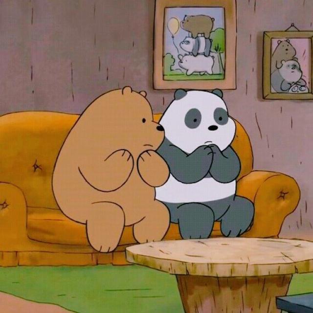 咱们裸熊白熊头像，咱们裸熊--白熊微信（我只是不开心）