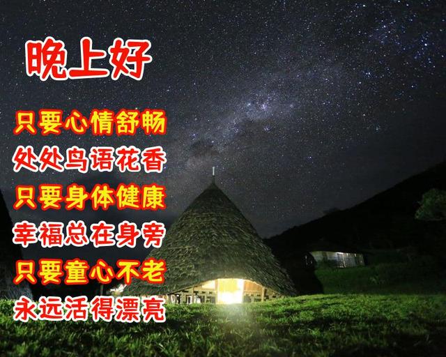 最新的晚上问候语大全，经典晚上问候语（发送给朋友晚上好温馨问候语美图）