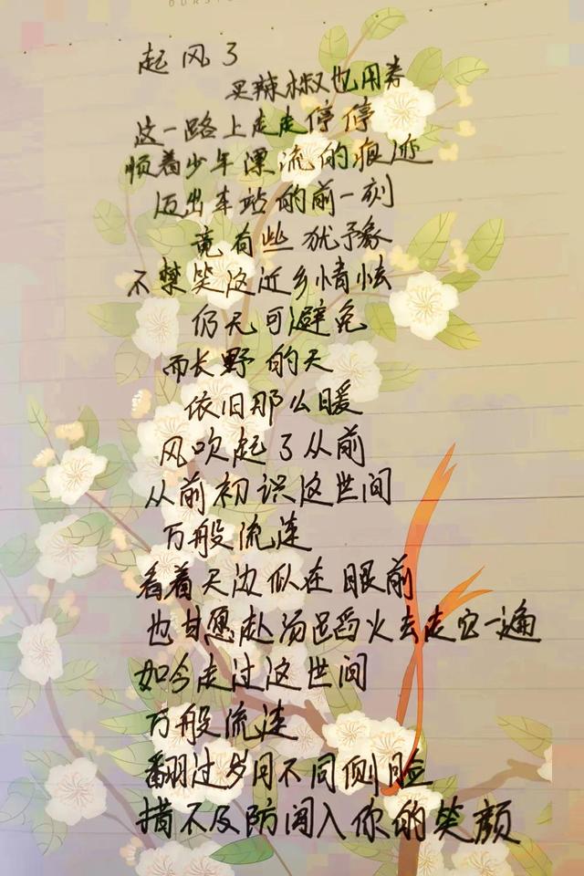 情深深雨濛濛歌詞,愛如潮水歌詞(手抄歌詞,懷念一下青春)