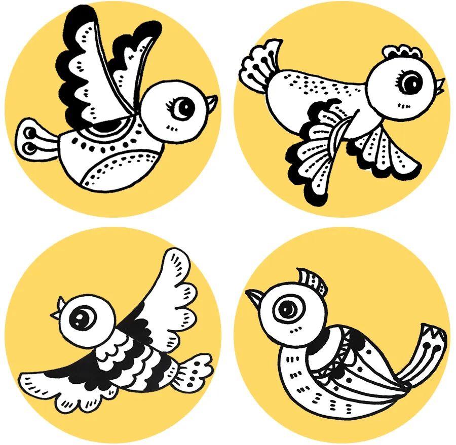 红色配什么颜色好看画画(儿童画教程|秋季特色艺术课《热闹的白桦林》