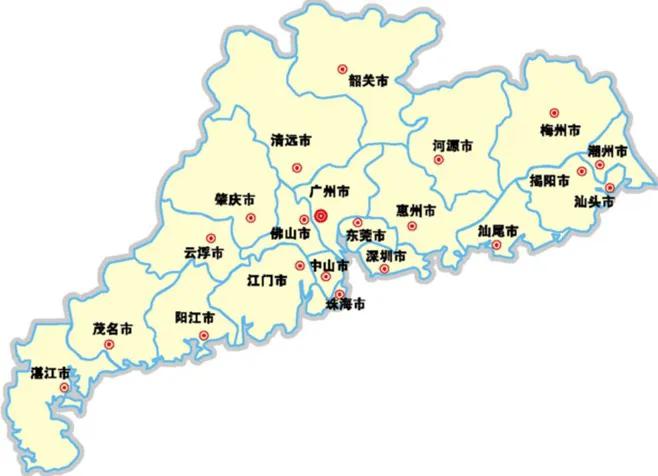广东省简称什么省会是什么地方(广东区划设想:广州合并3市升直辖市