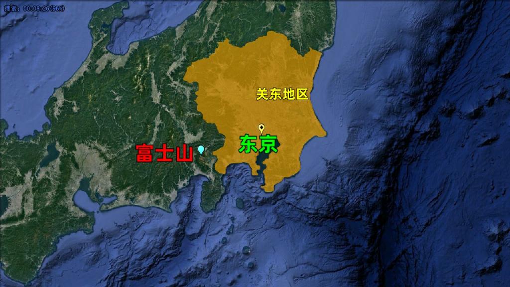 富士山在哪里？位于日本本州岛中南部