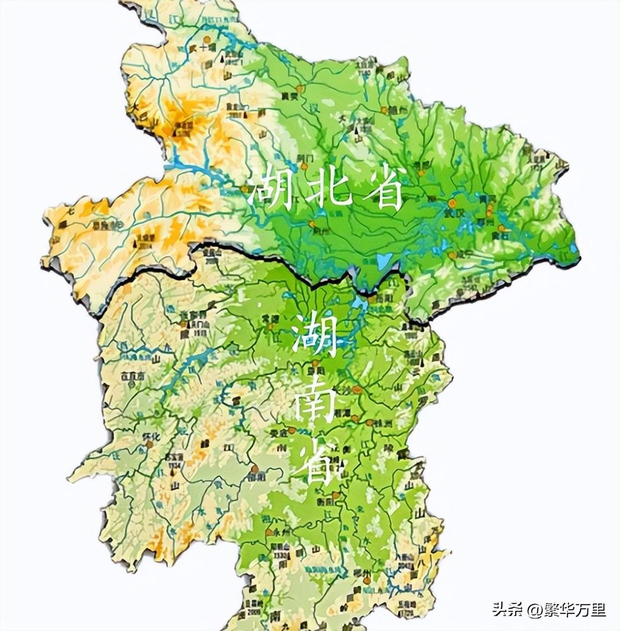 湖南湖北以哪个湖为分界线(湖北省与湖南省的区划调整,合计98个县