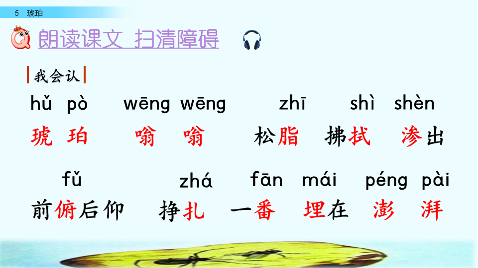 琥珀是怎么形成的四年级下册(四年级语文下册人教版《琥珀》课文讲解、课后习题参考答案)