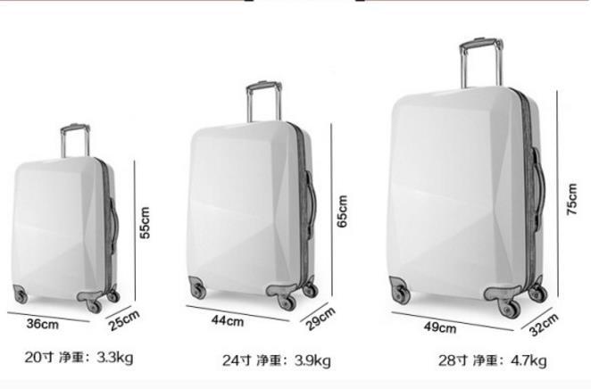旅行箱尺寸规格表(24寸的行李箱有多大,有多少厘米?