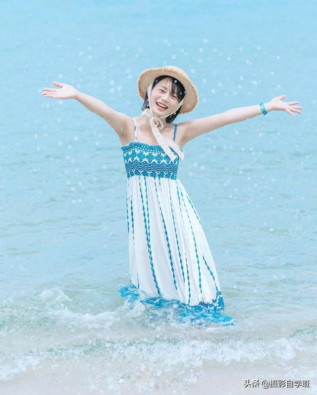 去海边如何拍照好看，去海边如何拍照好看一点（夏天海边拍照片）