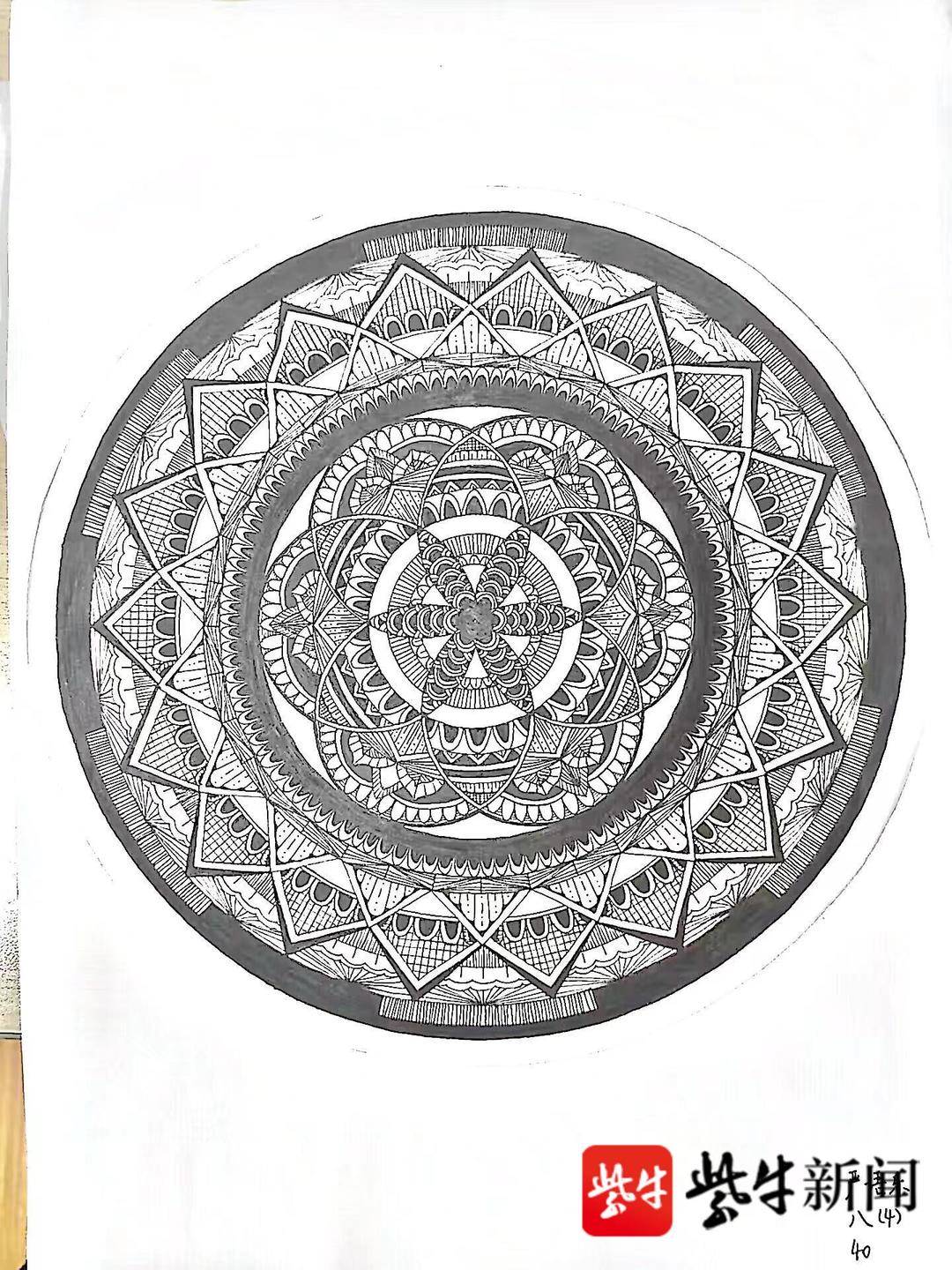 这些初中生设计的"轴对称图形"美出新高度)